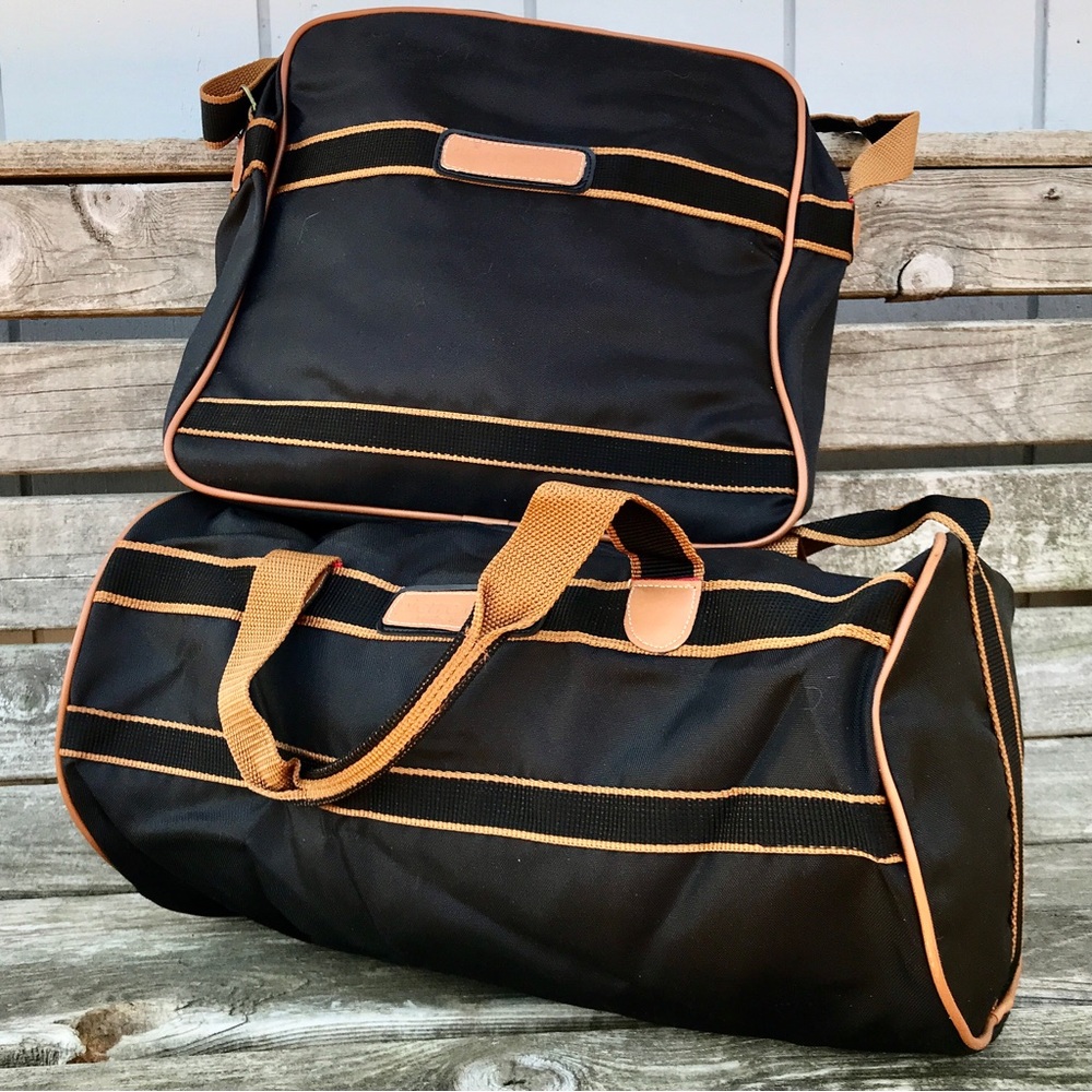 NWOT Pierre Cardin Vintage Canvas Carry-On Bag Set